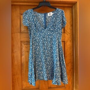 Princess Polly Navy Floral Mini Dress